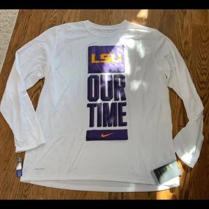 Nike Dri Fit LSU Tigers Long Sleeve Shirt